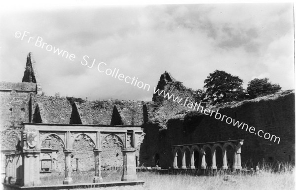 HOLYCROSS ABBEY CLOISTERS FROM S.E. ANGLE